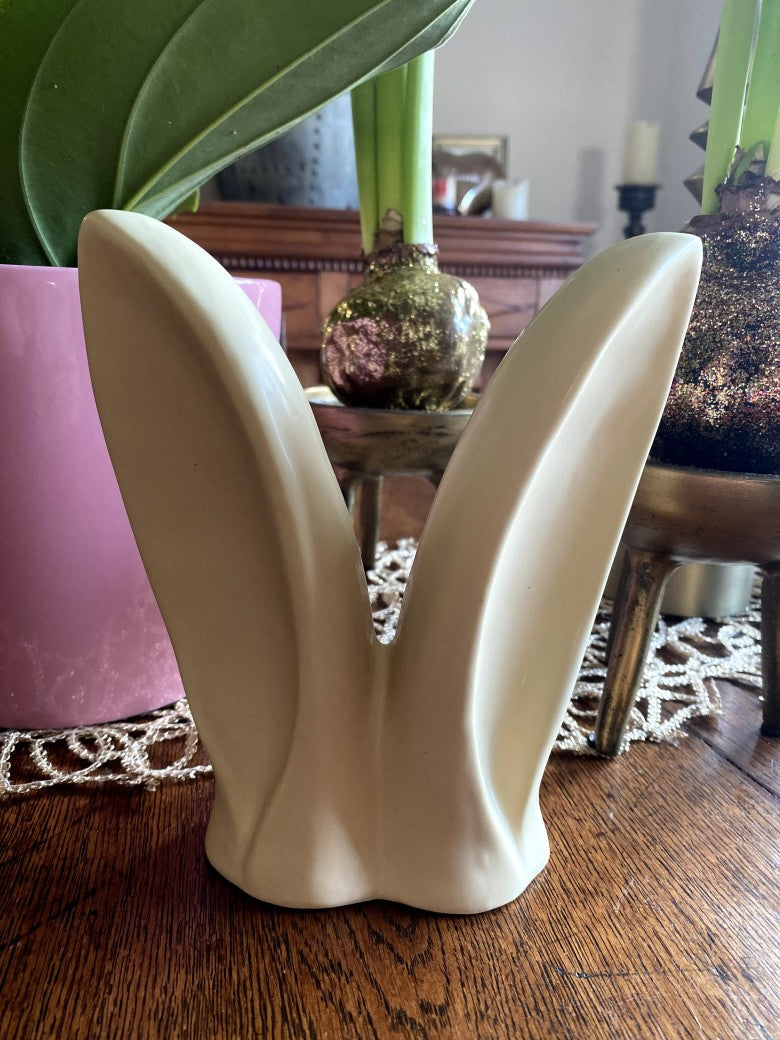 Osterhase Hasenohren Porzellan 18,5cm Groß Gelb Beige Exner – BF MODE