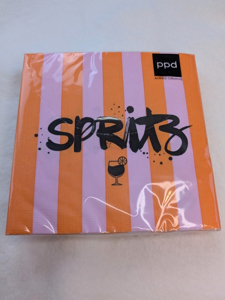 Servietten Spritz gestreift Orange Rosa We Love Napkins Germany 33cm – BF MODE