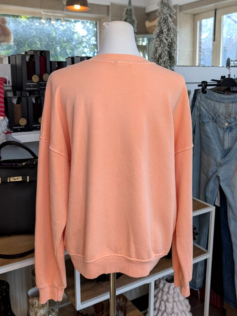 Entdecke dein neues Lieblings-Sweatshirt in Apricots aus Baumwolle von CHOICE! Perfekt für jeden Tag oder gemütliche Abende auf der Couch!