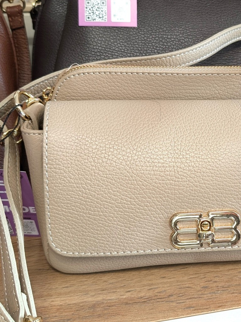 Kompakte geräumige stilvolle elegante praktische Tasche im Balenciaga Stil, perfekt für den Alltag: 2 Hauptfächer Schnallenverschluss Reißverschluss Riemen
