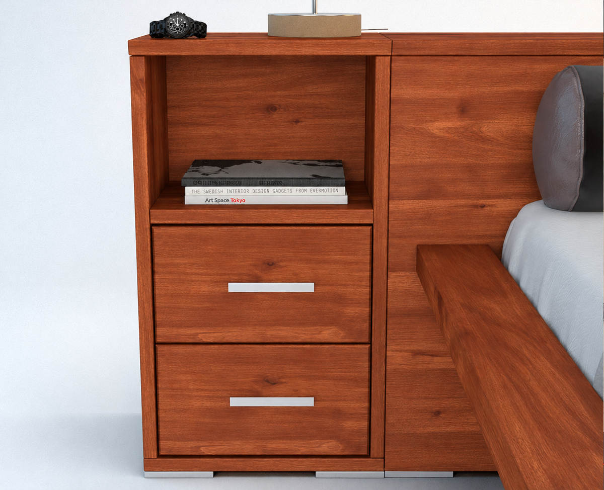 CREATO Nachttisch Massivholz – Handgefertigte Eleganz für Ihr Schlafzimmer