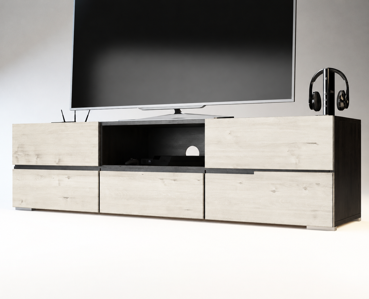 ARDEA TV-Sideboard/Longboard Massivholz Kommode