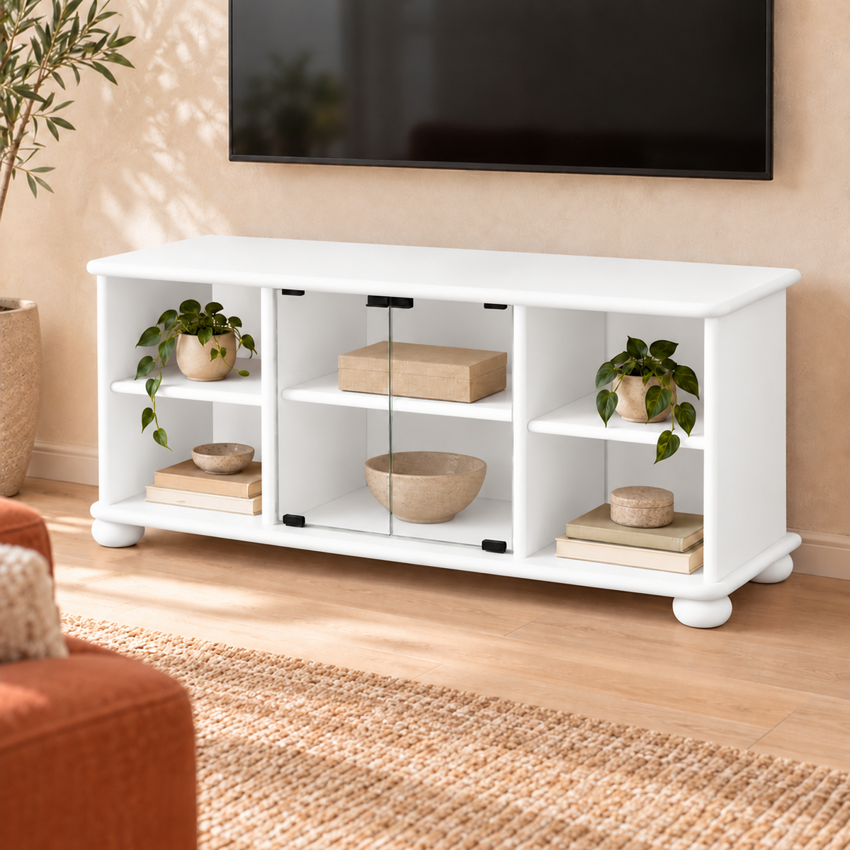 Anika TV-Schrank 125er aus 100% Bio Kiefer Massivholz