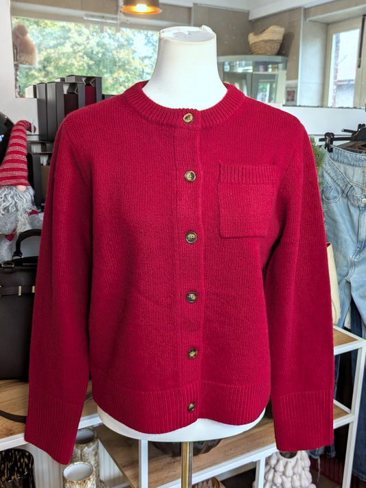 Eleganter Cardigan im zeitlosen Anna Berg Stil aus hochwertiger Kaschmir und Merino Wolle Mischung - luxuriöse optimale Wärmeisolation und Hautverträglichkeit.