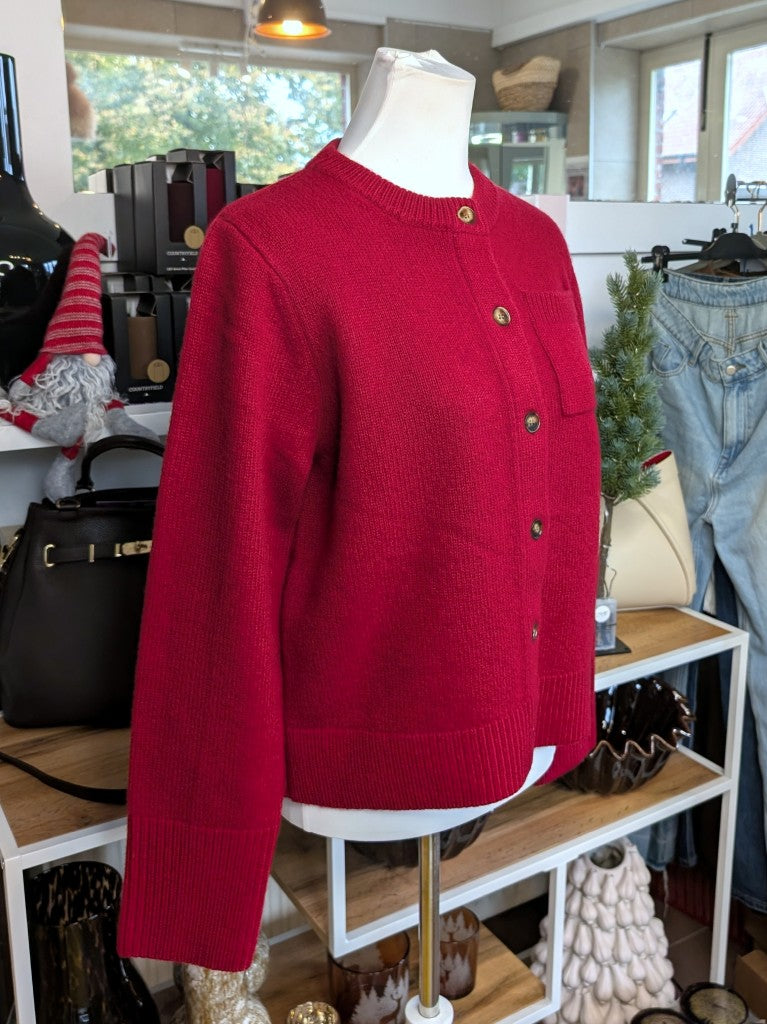Eleganter Cardigan im zeitlosen Anna Berg Stil aus hochwertiger Kaschmir und Merino Wolle Mischung - luxuriöse optimale Wärmeisolation und Hautverträglichkeit.