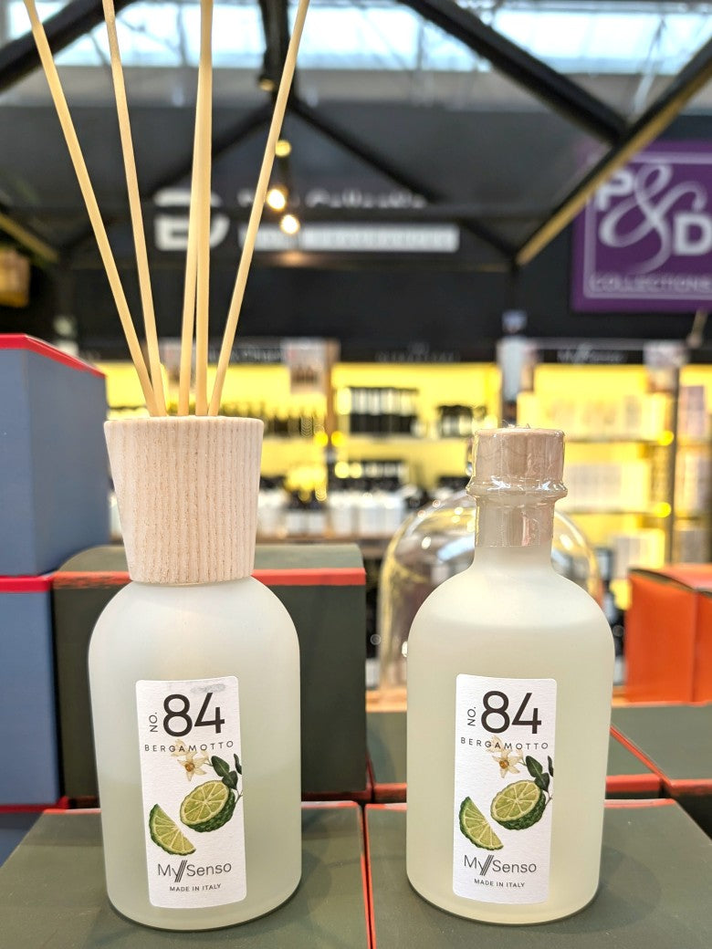 Diffuser Premium 240ml No. 84 Bergamotto" von My Senso: Raffinierte Harmonie aus Zitrusfrüchten, Gewürzen und aromatischen Noten