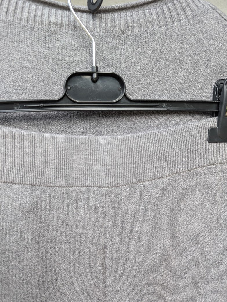 Feinstrick Viskose Nylon Wohlfühlset Pulli Pullover & Hose Grau One Size