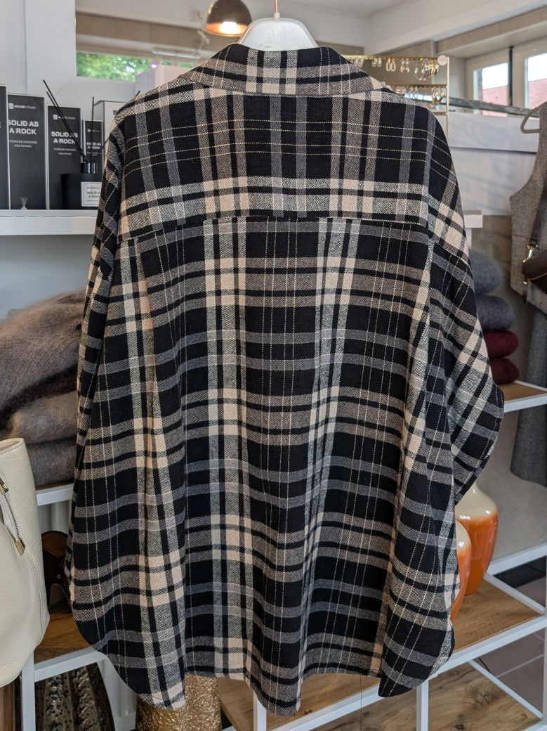 Das lässige Flanell Holzfallerhemd besticht durch sein flauschiges dickes Material mit zeitlosem Karo-Design - für angenehme Wärme und Komfort an kühlen Tagen!