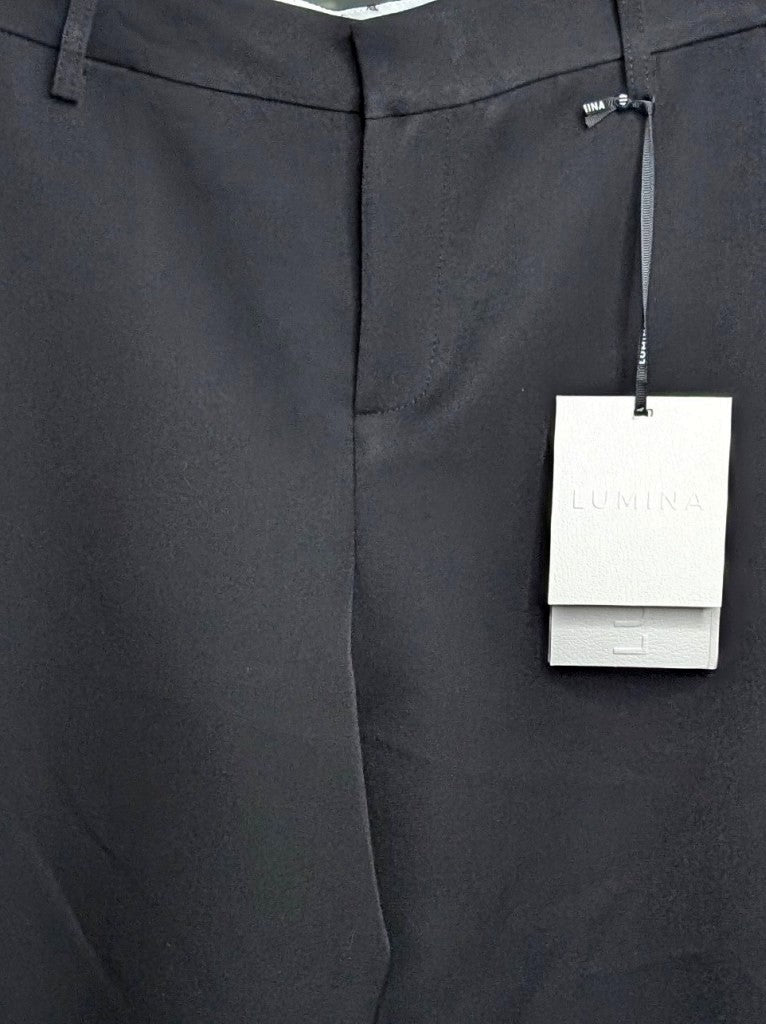 Elegante Hose Barrel- und Ballon-Schnitt mit weitem Bein aus Viskosemischung in Schwarz - passt zu nahezu jedem Outfit und lässt sich mühelos kombinieren.