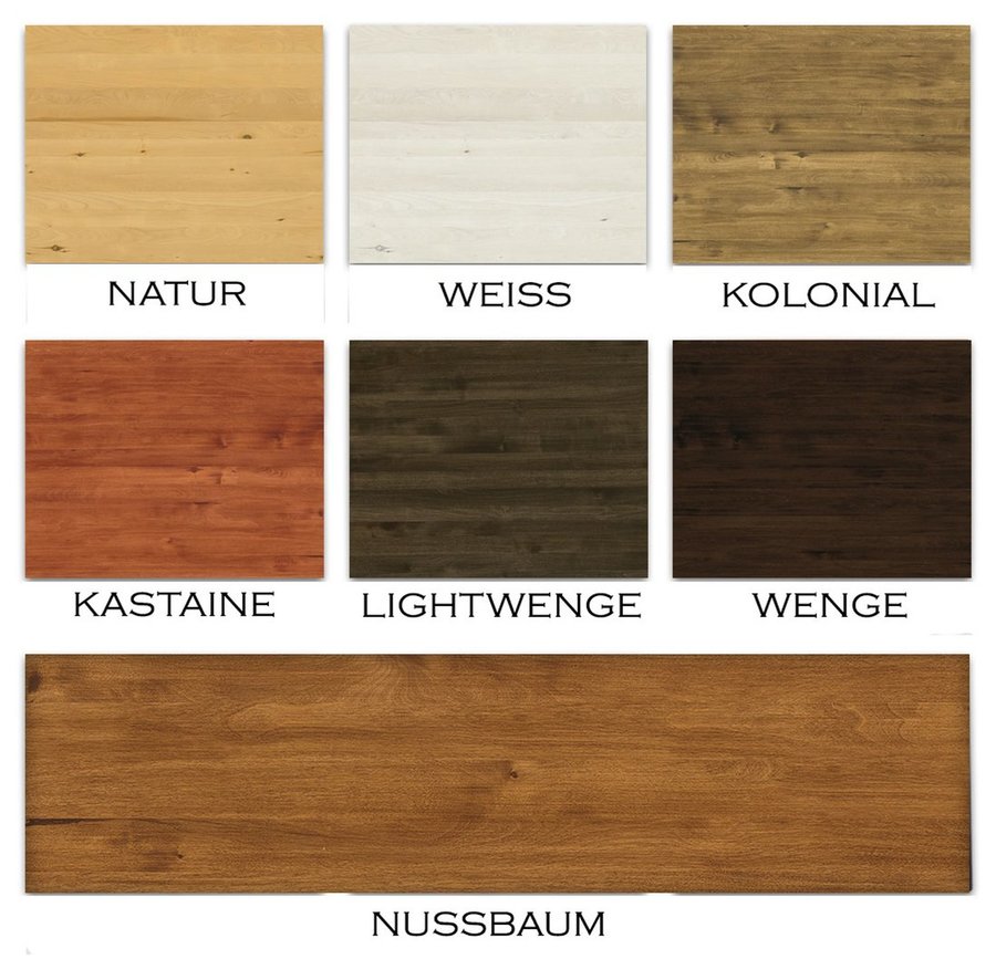 NATURA Leather Kleiderschrank 1-Türig mit Kleiderstange Massivholz