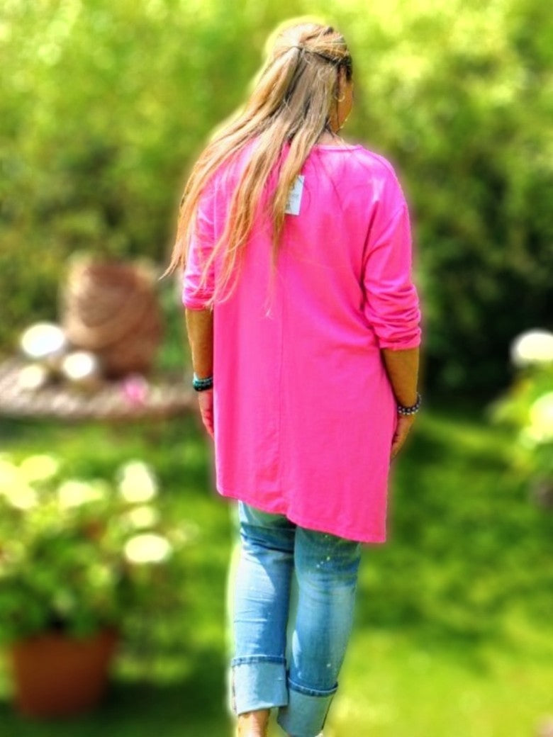 Kleid Langarm Louis Coco Karl Mark Pink One Size