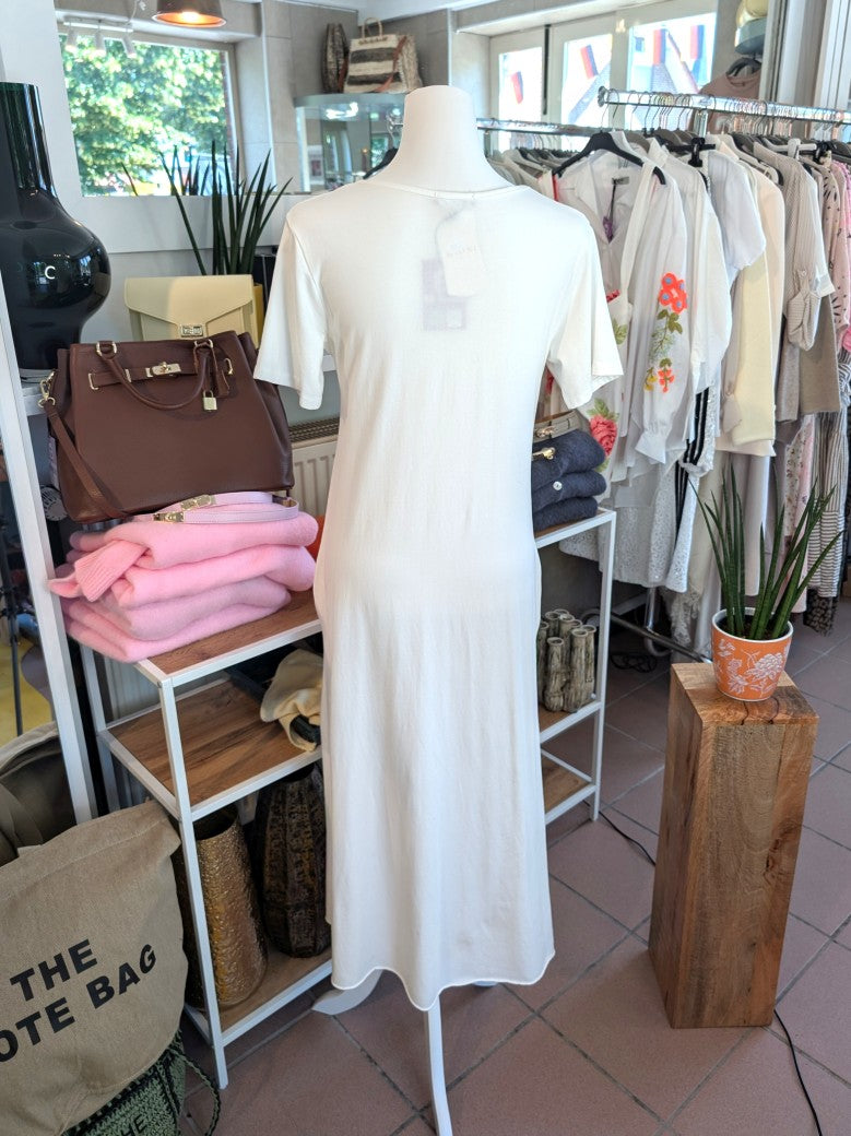Das Maxi-Kleid im Rock-and-Roll-Stil vereint lässigen Charme mit praktischem Komfort - mit seitlichem Schlitz, integrierten Taschen und coolen Farben!