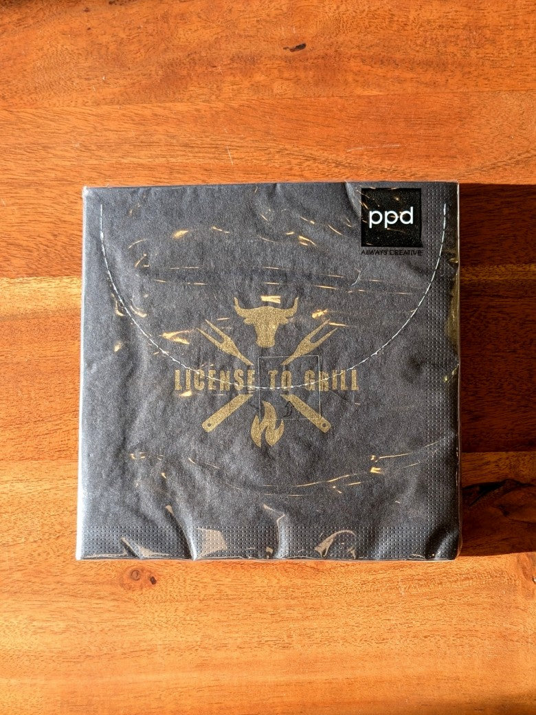 20 Stück hochwertige festliche Zellstoff Servietten 33x33cm für Weihnachten: Hirsch in leuchtendem Gold auf Anthrazit Hintergrund - perfekte Tischdeko!