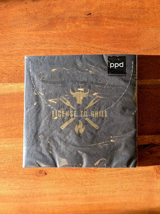 20 Stück hochwertige festliche Zellstoff Servietten 33x33cm für Weihnachten: Hirsch in leuchtendem Gold auf Anthrazit Hintergrund - perfekte Tischdeko!