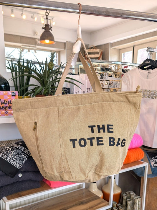 Die perfekte Begleiterin: XL Strand Tasche "The Tote Bag" mit Reißverschluss und funktionaler Seitentasche - für Strandutensilien, Einkäufe oder Alltägliches