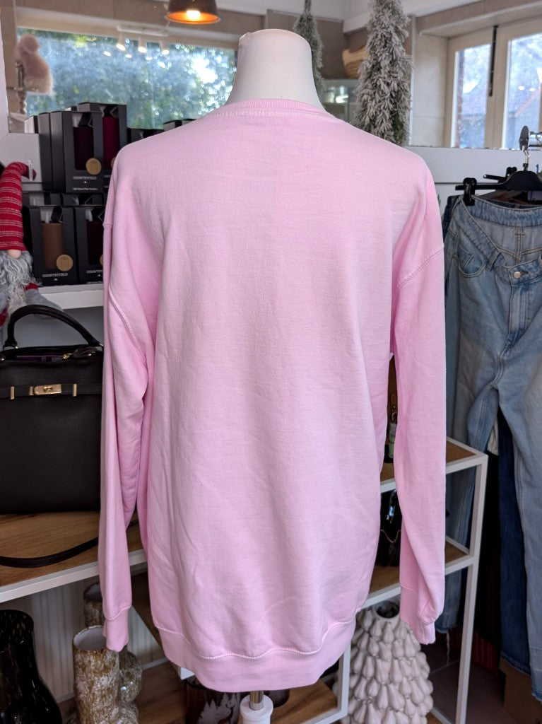Retro-Ästhetik Sweatshirt Wildflower 1995 Rock & Roll – Vintage-inspiriertes Design mit lebendigen Farben in Rosa, Rot, Grün und Grau aus hochwertiger Baumwolle!