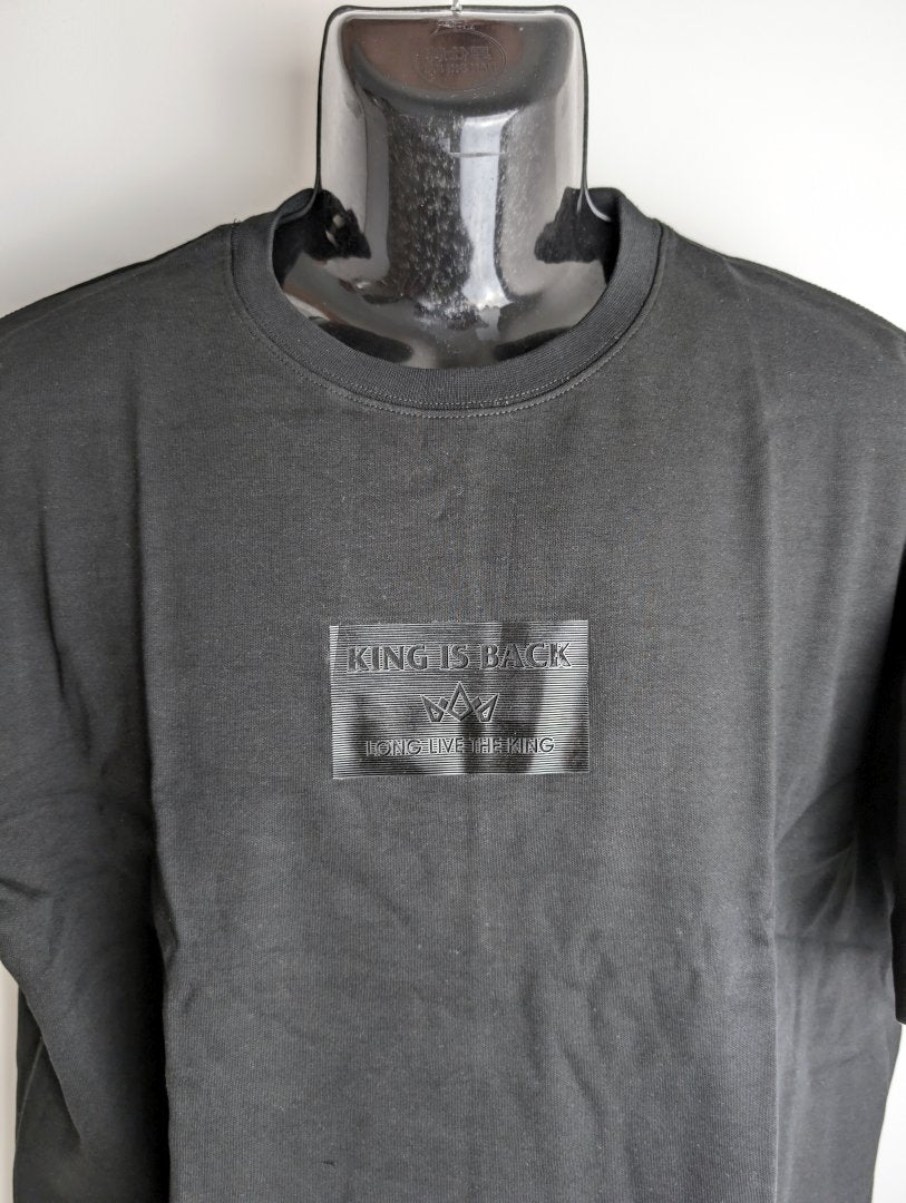 T-Shirt Herren / Unisex King Is Back Baumwolle Schwarz Größe M