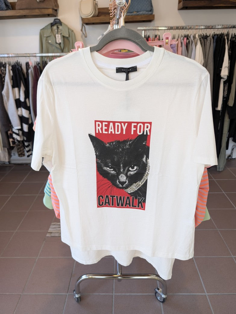 T-Shirt Ready For Catwalk von LUMINA 100% Baumwolle Einheitsgröße bis Größe 42 von LUMINA