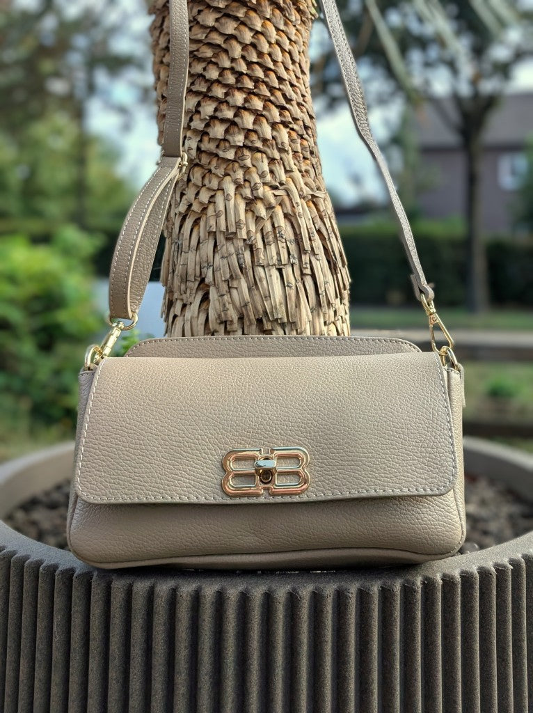 Kompakte geräumige stilvolle elegante praktische Tasche im Balenciaga Stil, perfekt für den Alltag: 2 Hauptfächer Schnallenverschluss Reißverschluss Riemen