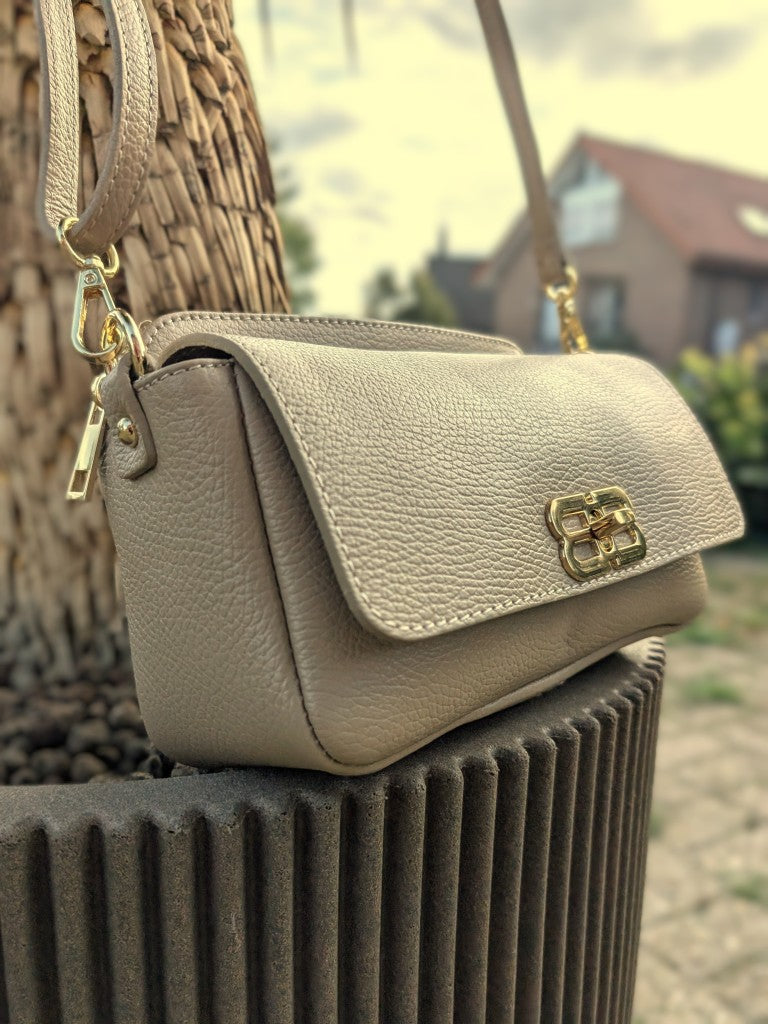 Kompakte geräumige stilvolle elegante praktische Tasche im Balenciaga Stil, perfekt für den Alltag: 2 Hauptfächer Schnallenverschluss Reißverschluss Riemen