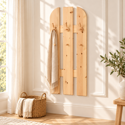 Claudia Garderobe Bio Kiefer Holz | 100% Massivholz für nachhaltige Einrichtung