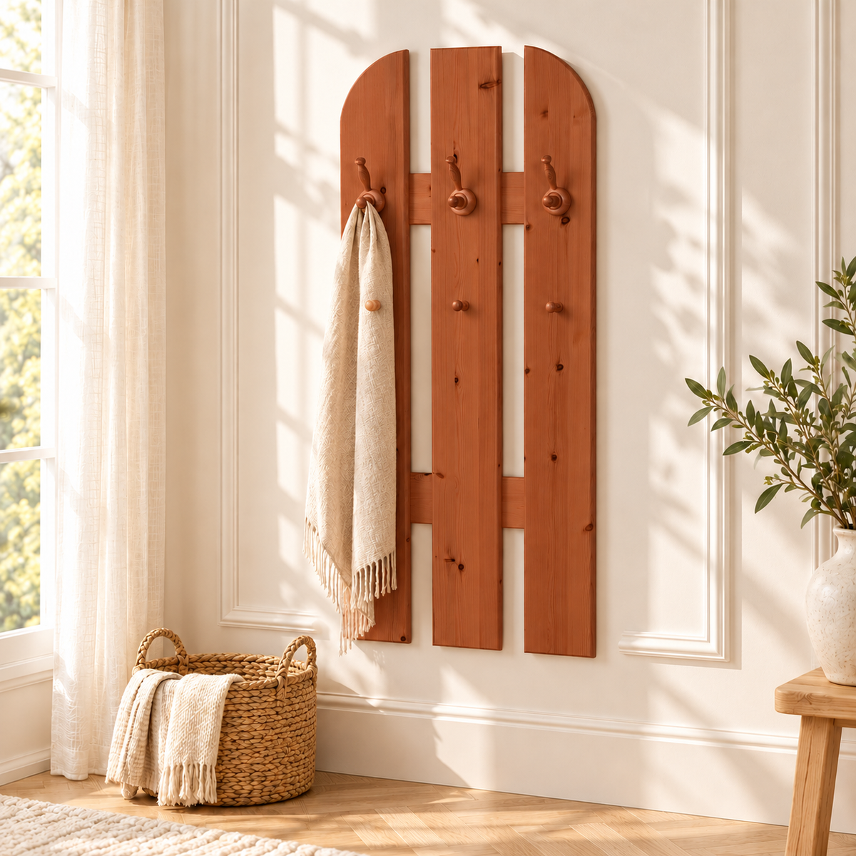 Claudia Garderobe Bio Kiefer Holz | 100% Massivholz für nachhaltige Einrichtung
