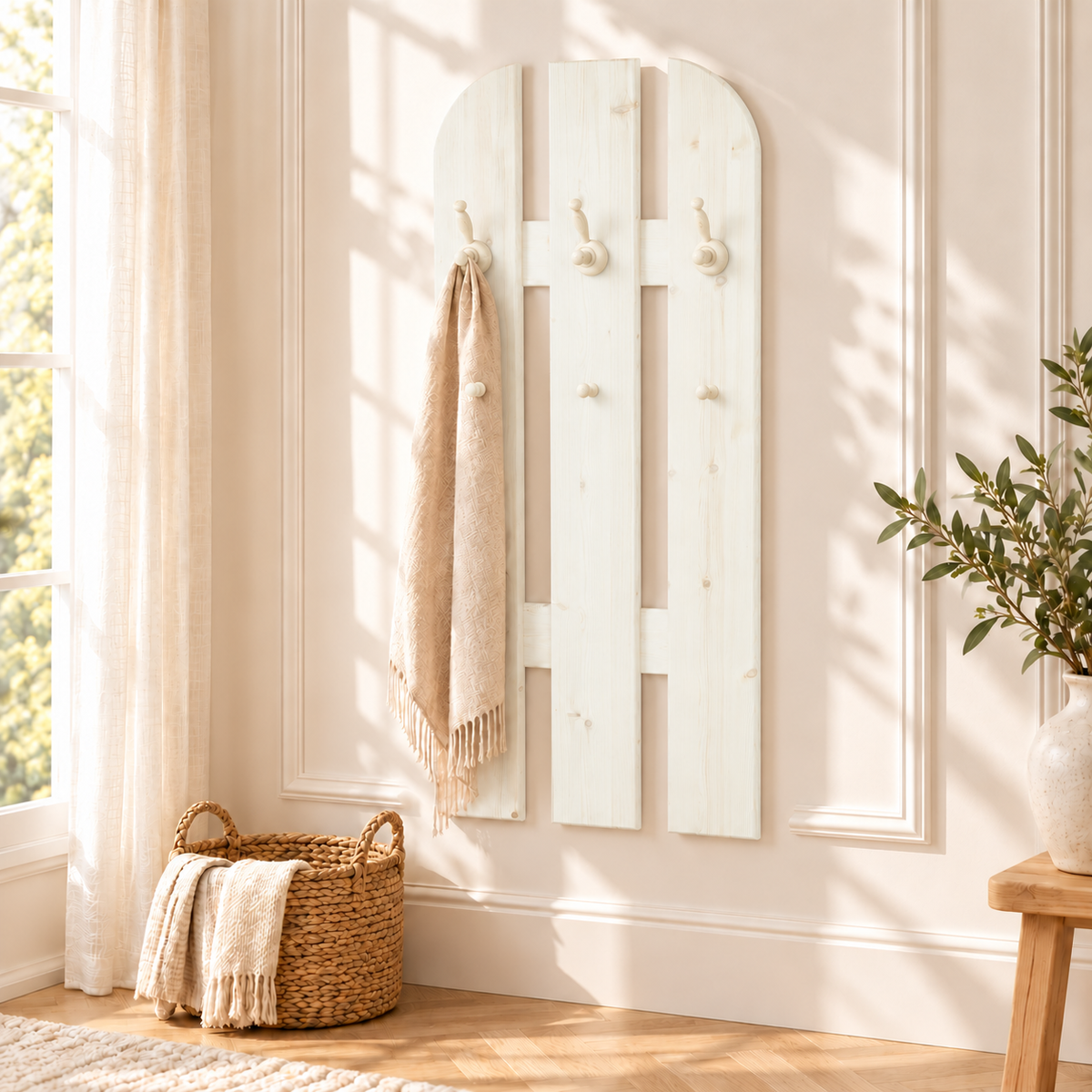 Claudia Garderobe Bio Kiefer Holz | 100% Massivholz für nachhaltige Einrichtung