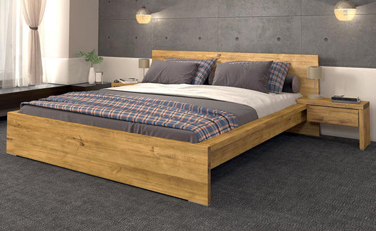 LONGBOARD Massivholzbett Birke – Handgefertigtes Bett aus natürlichem, nachhaltigem Holz