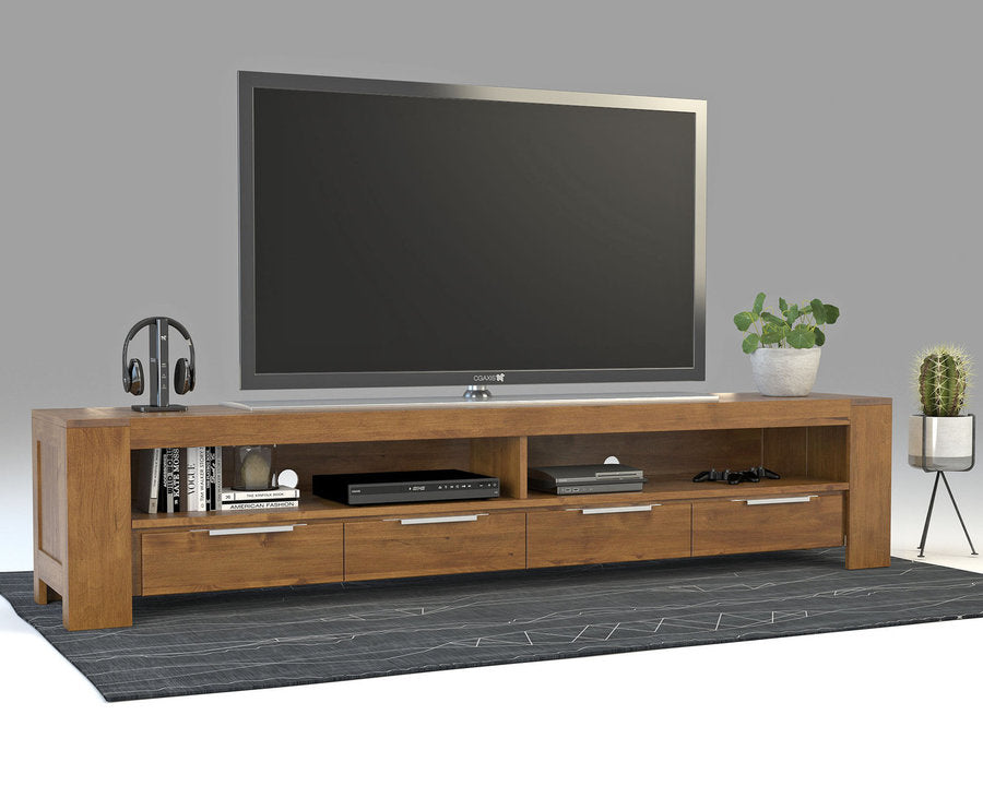 Robosto TV-Sideboard Birke Massivholz – Handgefertigtes Longboard für Ihr Wohnzimmer