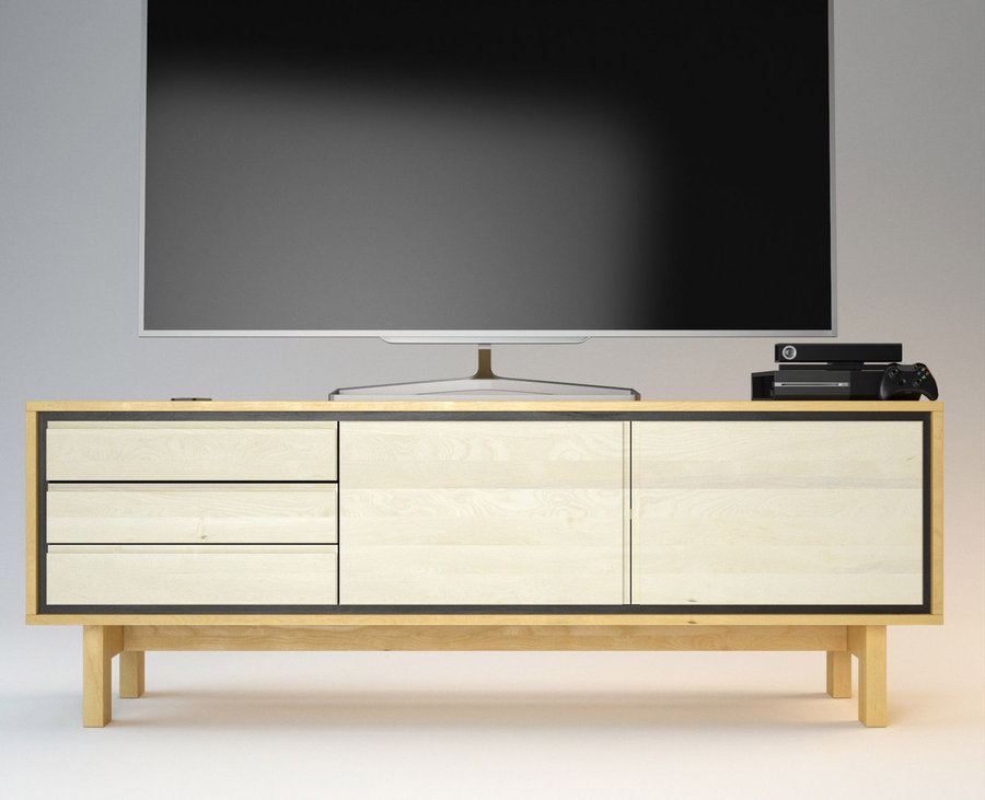 Barcelona TV-Sideboard Massivholz – Elegantes Design für Ihr Wohnzimmer