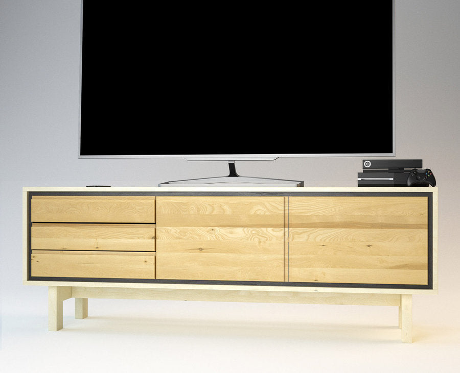 Barcelona TV-Sideboard Massivholz – Elegantes Design für Ihr Wohnzimmer