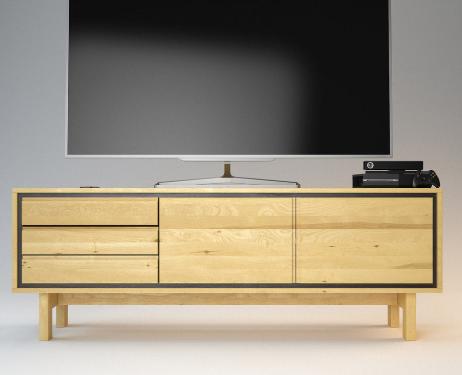 Barcelona TV-Sideboard Massivholz – Elegantes Design für Ihr Wohnzimmer