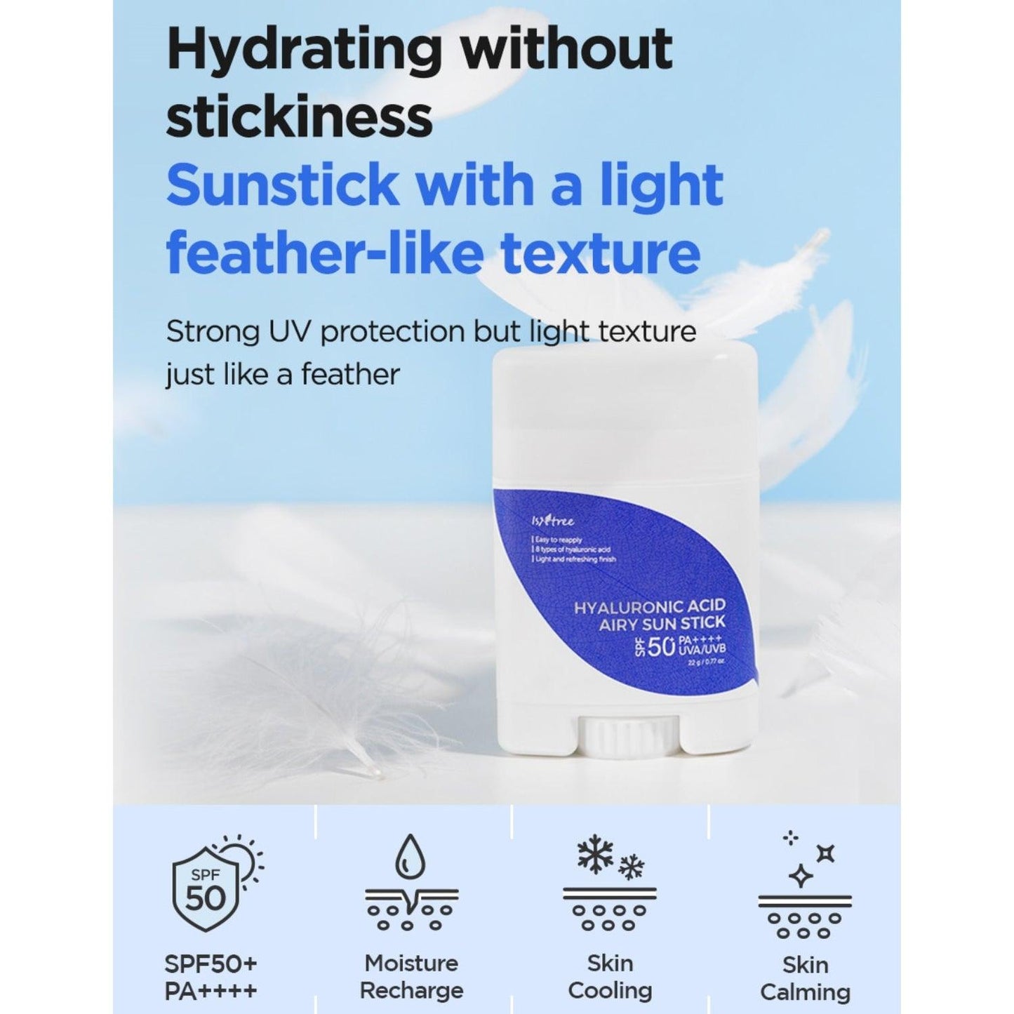 Isntree Hyaluronic Acid Airy Sun Stick SPF 50 - 22g