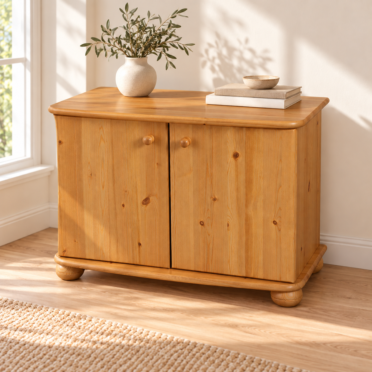 Eva Kommode aus massivem Holz | Geräumiges Sideboard für Ihr Zuhause