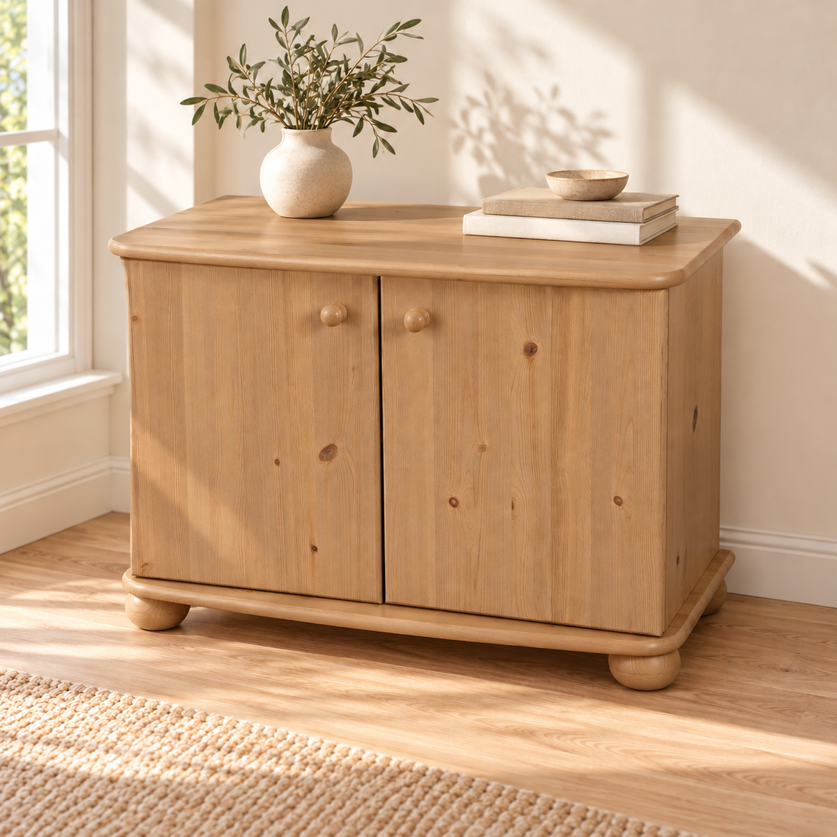 Eva Kommode aus massivem Holz | Geräumiges Sideboard für Ihr Zuhause