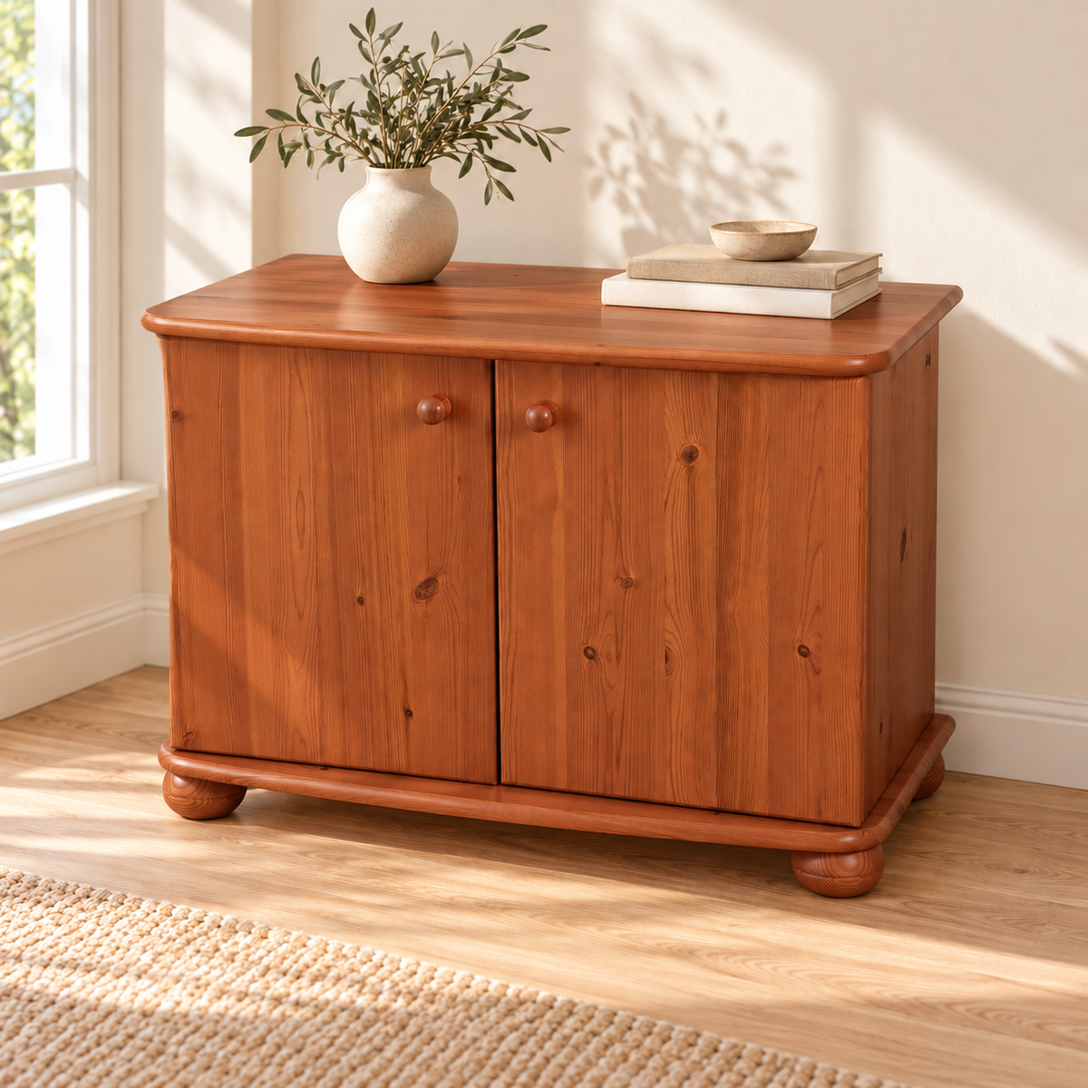 Eva Kommode aus massivem Holz | Geräumiges Sideboard für Ihr Zuhause