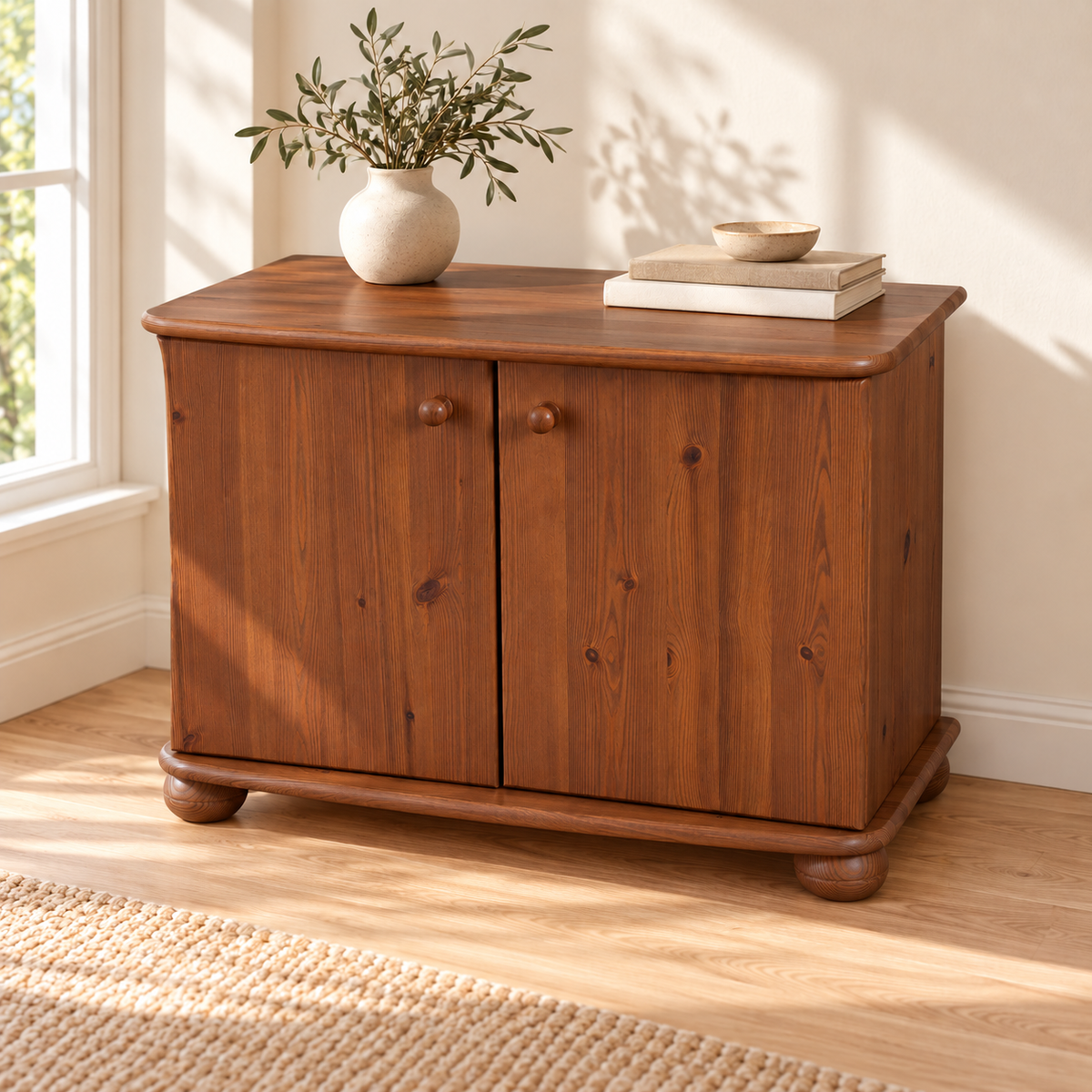 Eva Kommode aus massivem Holz | Geräumiges Sideboard für Ihr Zuhause