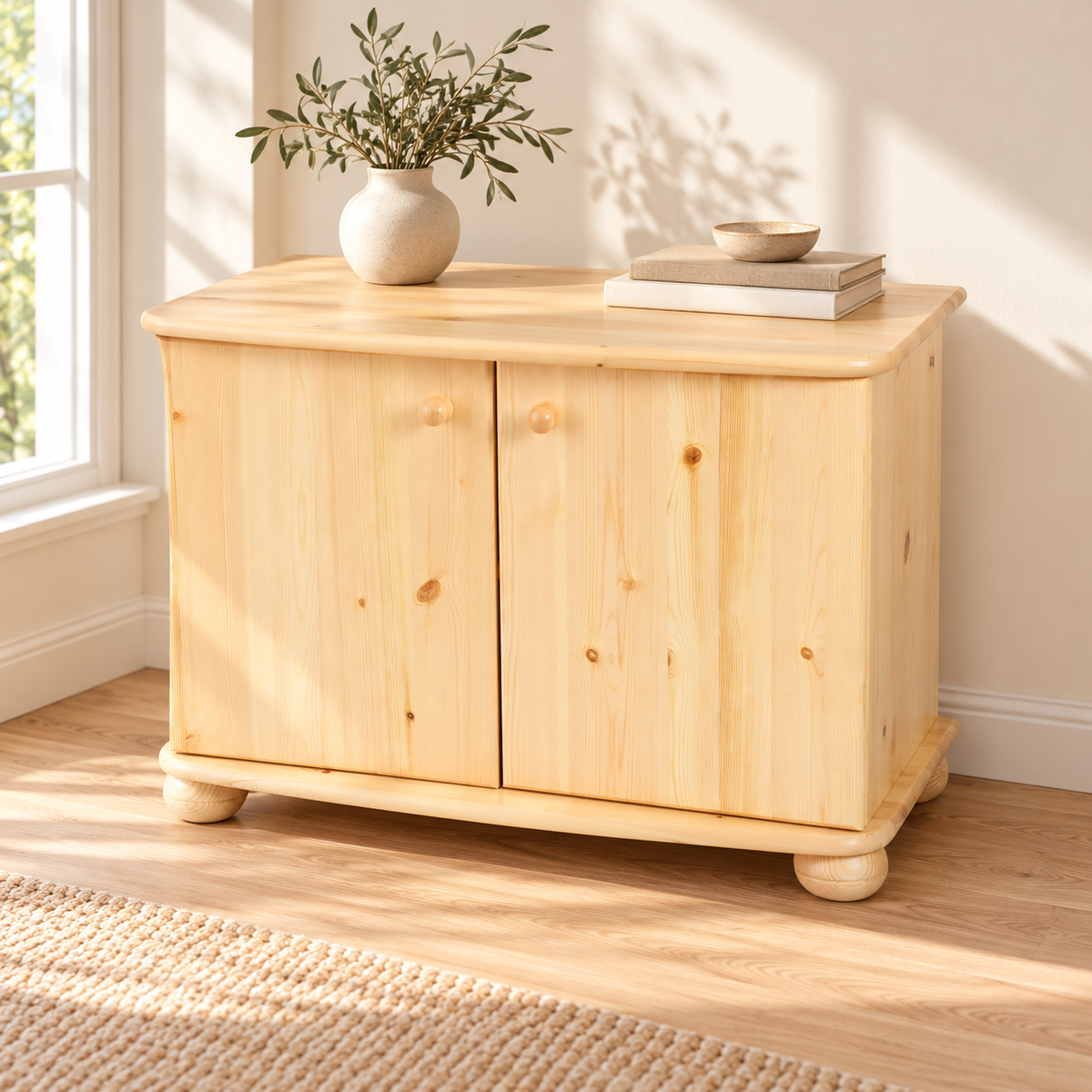 Eva Kommode aus massivem Holz | Geräumiges Sideboard für Ihr Zuhause