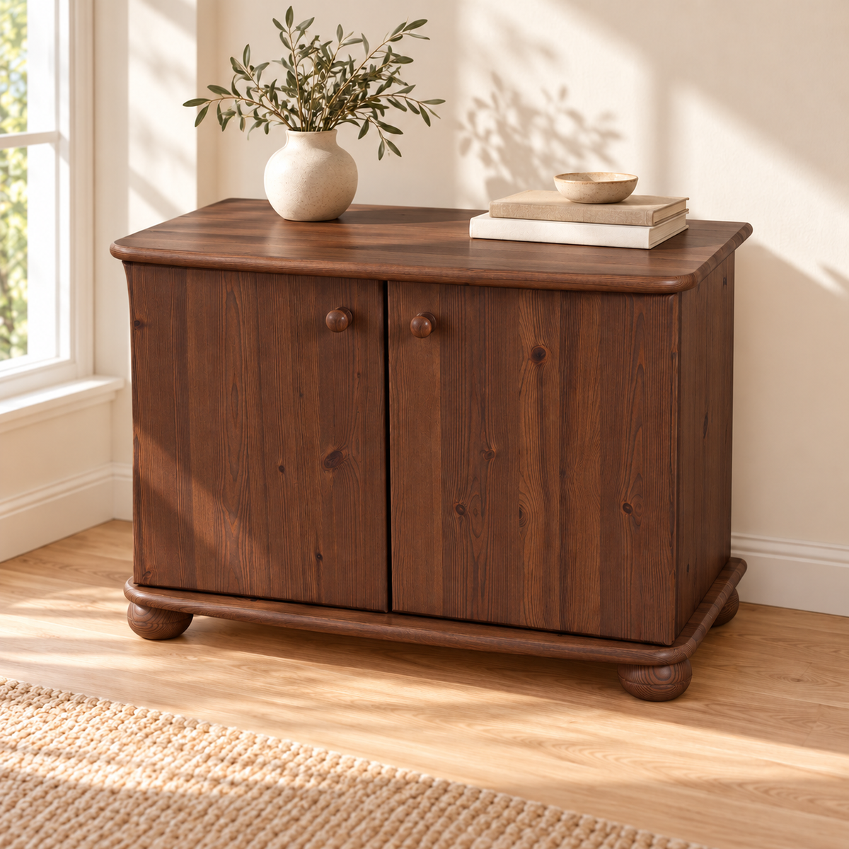 Eva Kommode aus massivem Holz | Geräumiges Sideboard für Ihr Zuhause