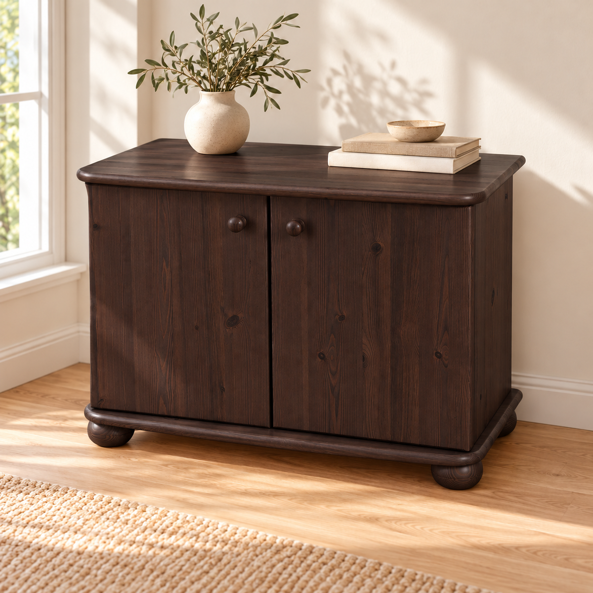 Eva Kommode aus massivem Holz | Geräumiges Sideboard für Ihr Zuhause