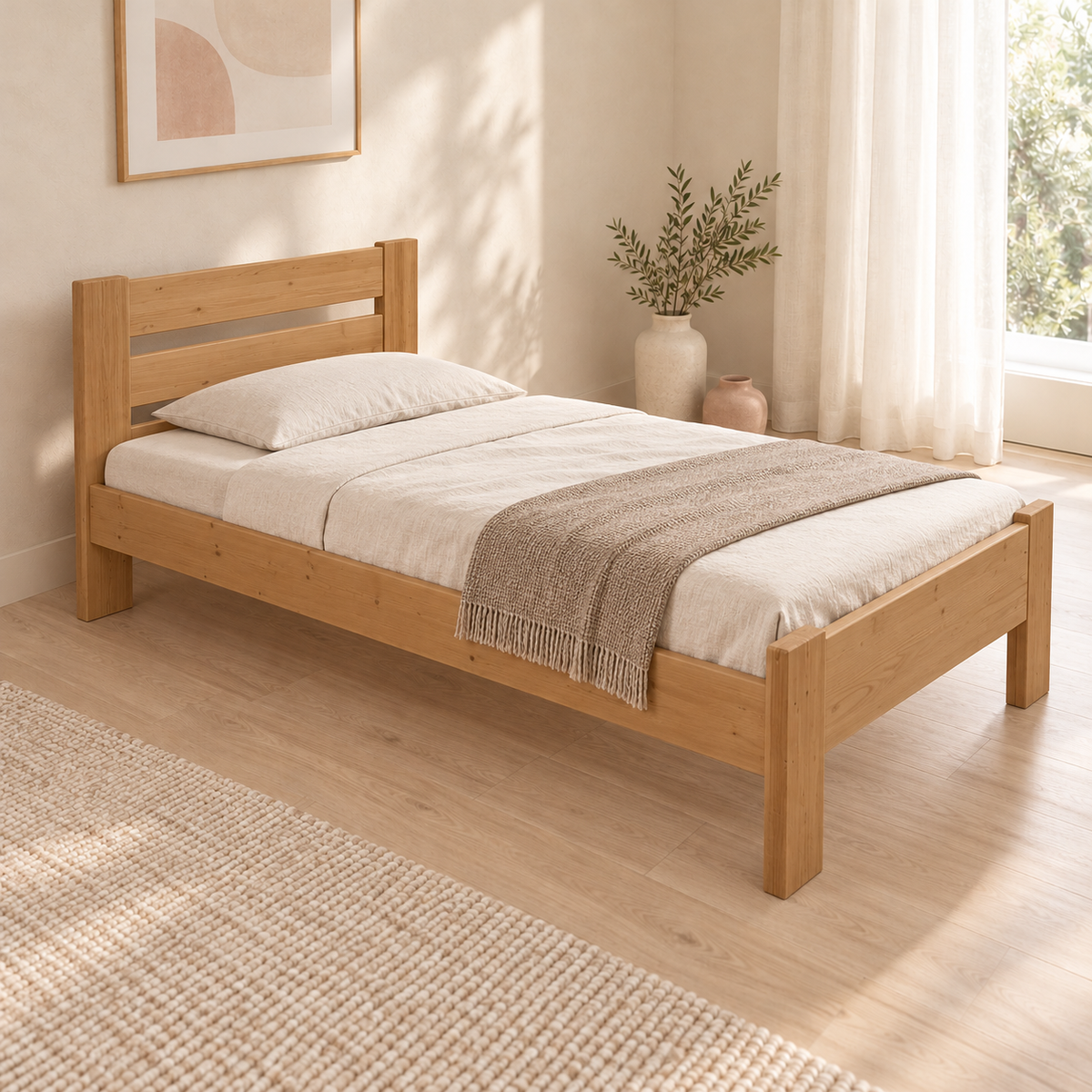 Nobis Kieferbett Bio | Massivholz Naturholz | 100% Bio-Bett kaufen