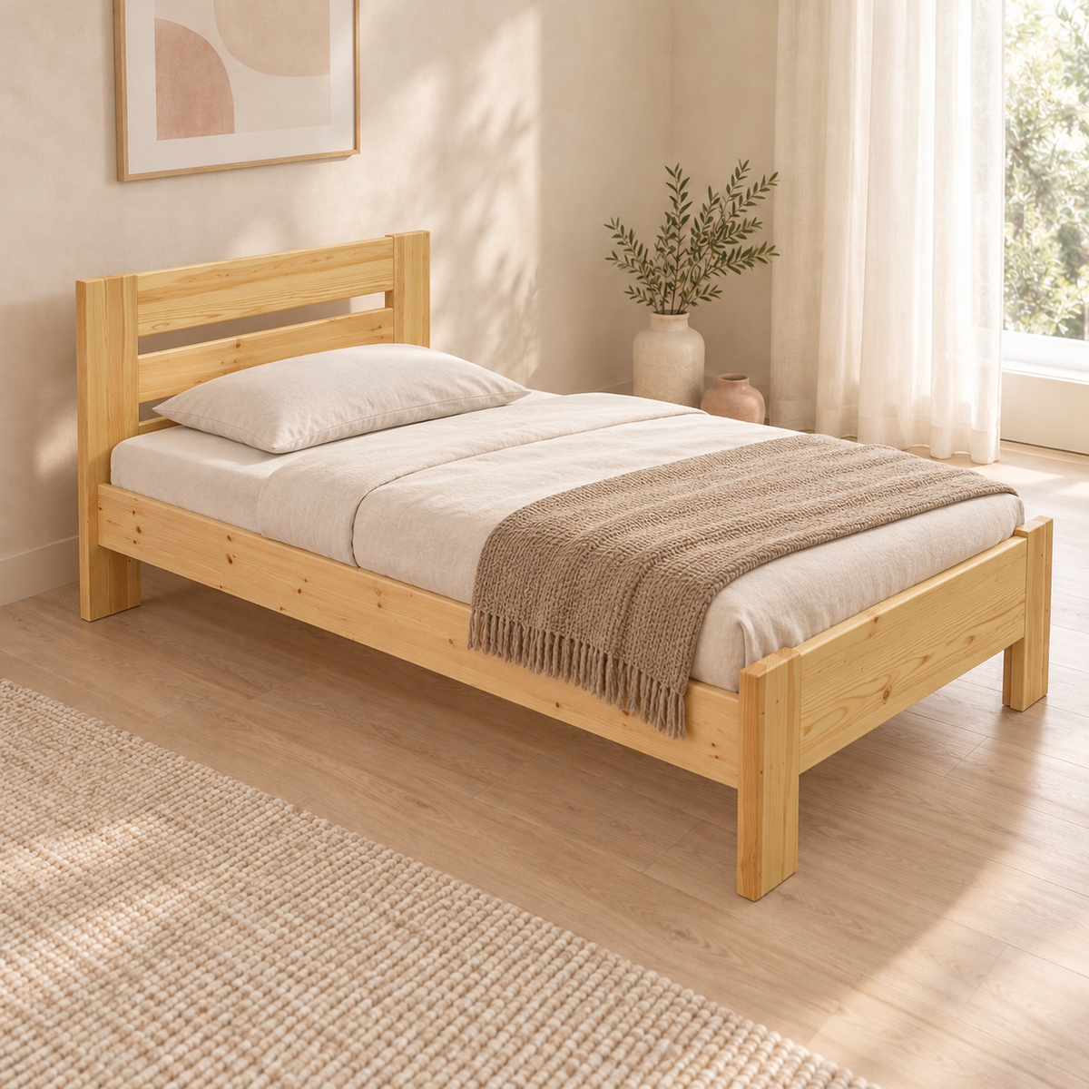 Nobis Kieferbett Bio | Massivholz Naturholz | 100% Bio-Bett kaufen