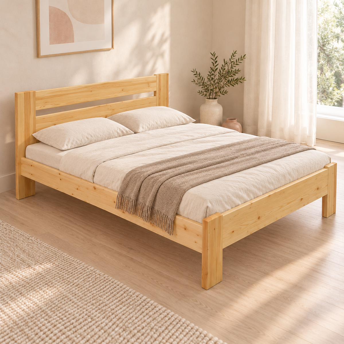 Nobis Kieferbett Bio | Massivholz Naturholz | 100% Bio-Bett kaufen