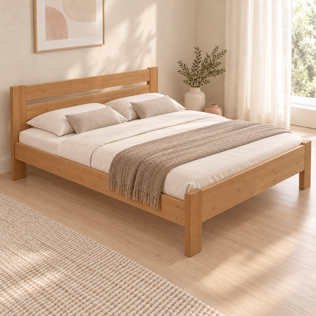 Nobis Kieferbett Bio | Massivholz Naturholz | 100% Bio-Bett kaufen