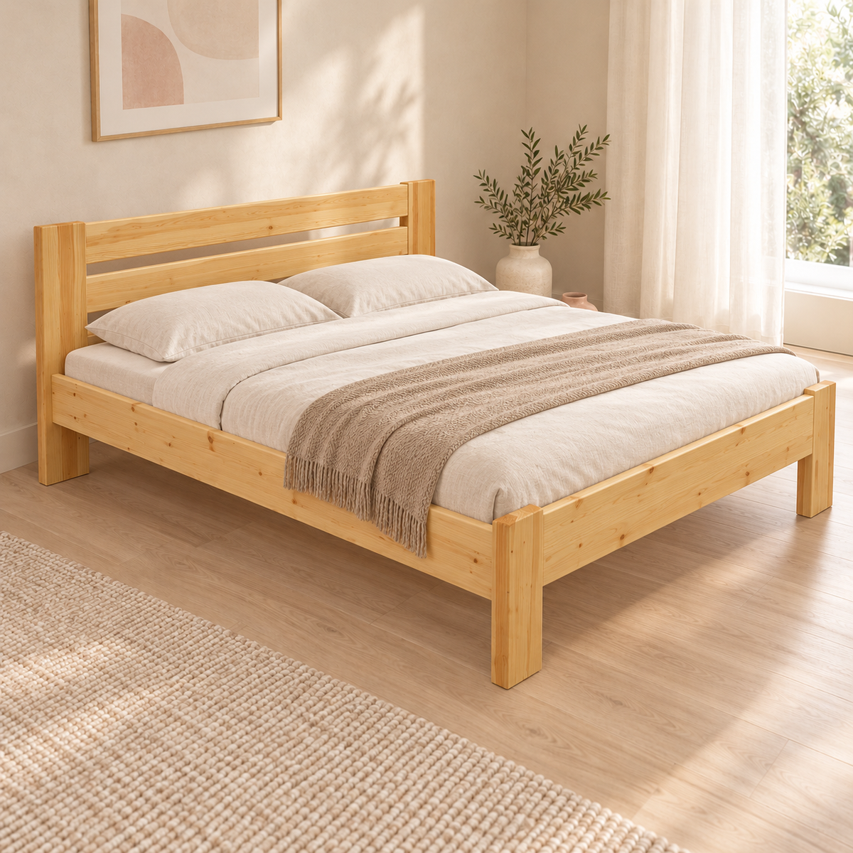 Nobis Kieferbett Bio | Massivholz Naturholz | 100% Bio-Bett kaufen