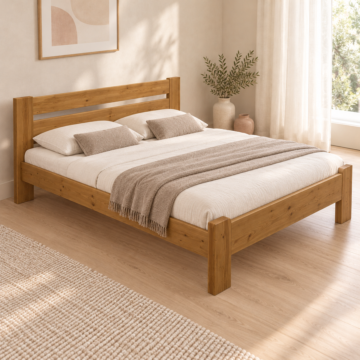 Nobis Kieferbett Bio | Massivholz Naturholz | 100% Bio-Bett kaufen