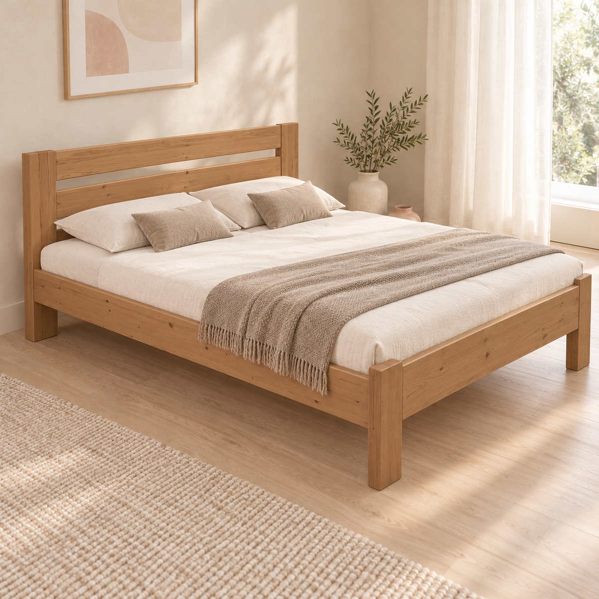 Nobis Kieferbett Bio | Massivholz Naturholz | 100% Bio-Bett kaufen