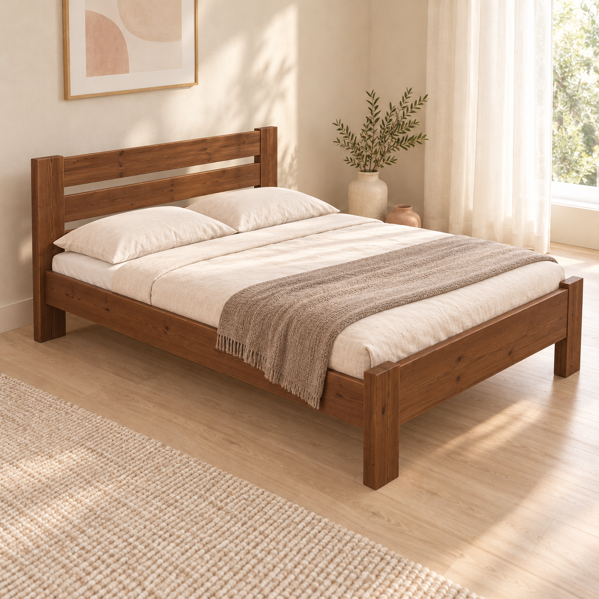 Nobis Kieferbett Bio | Massivholz Naturholz | 100% Bio-Bett kaufen