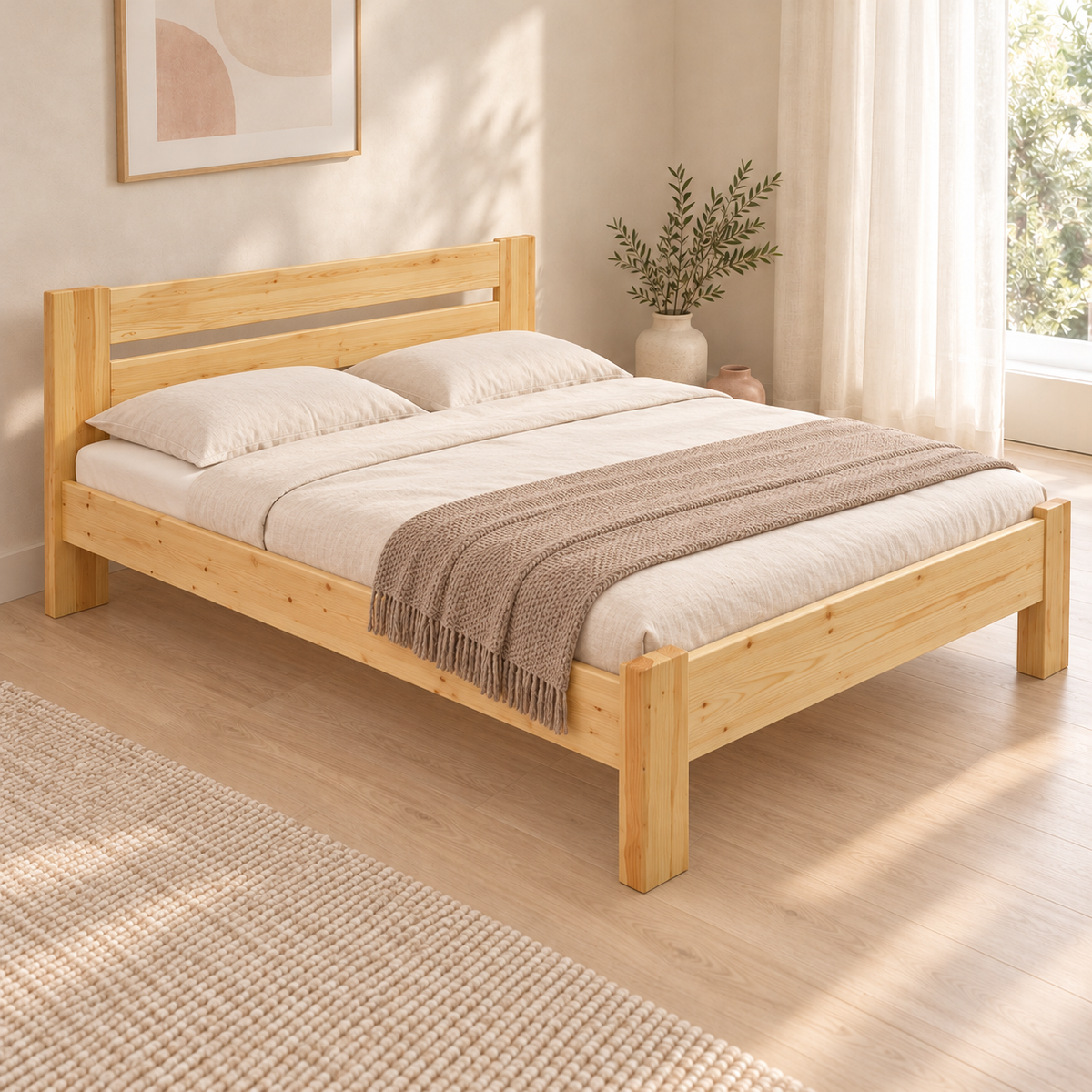 Nobis Kieferbett Bio | Massivholz Naturholz | 100% Bio-Bett kaufen