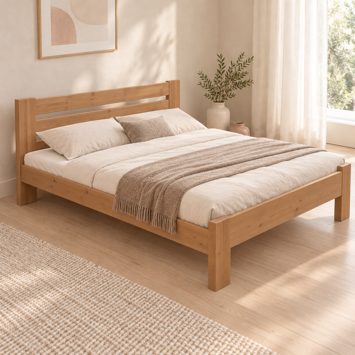 Nobis Kieferbett Bio | Massivholz Naturholz | 100% Bio-Bett kaufen